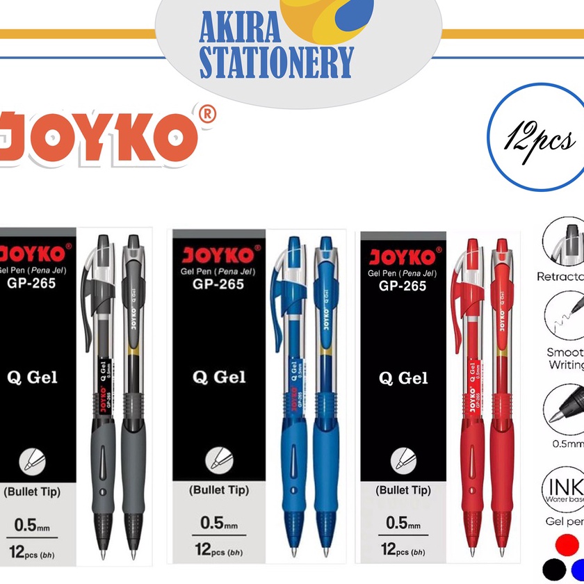 

FG2 PULPEN PEN PENA JOYKO G GEL GP 265 12 PCS