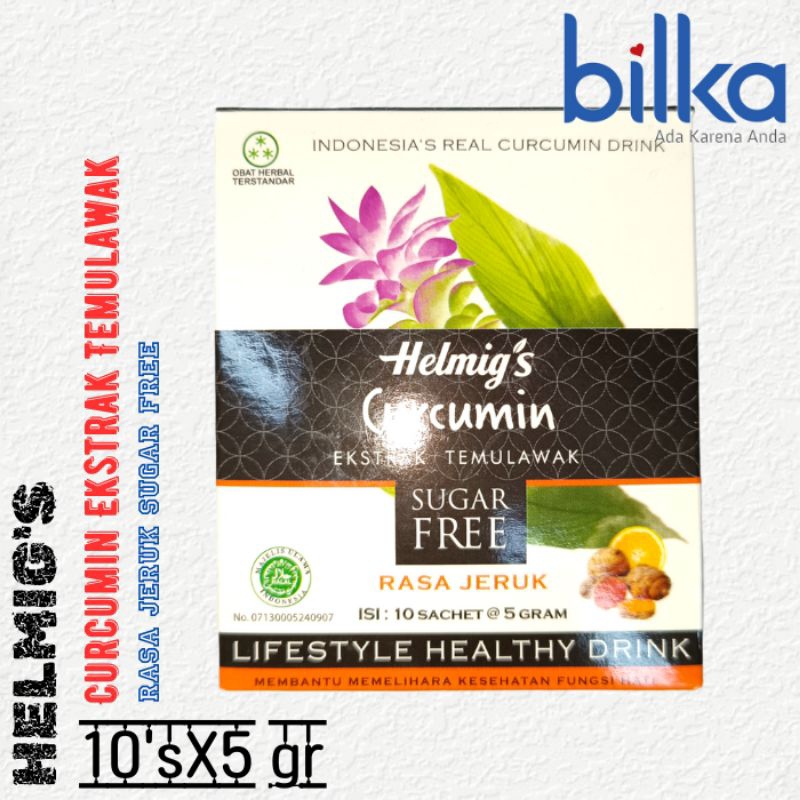 

HELMIG'S Curcumin Ekstrak Temulawak Sugar Free Jeruk 10's