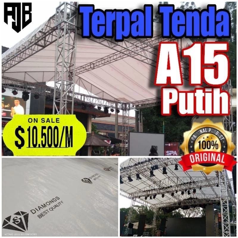 Terpal Korea A15 Diamonds ukuran custom Terpal panggung terpal tenda