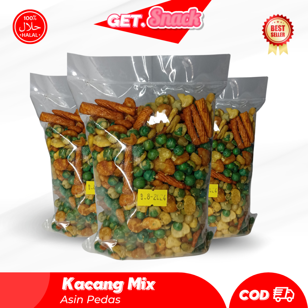 

Kacang Mix Kacang Campur Polong Ijo Polong Tepung Gurih Renyah Murah