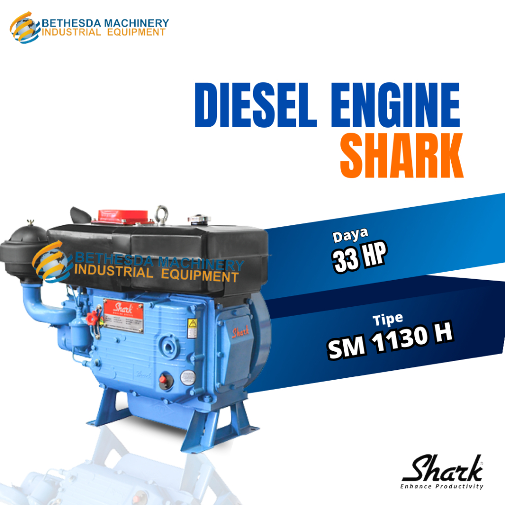 Diesel 33 PK Mesin Penggerak Solar Shark SM 1130 H