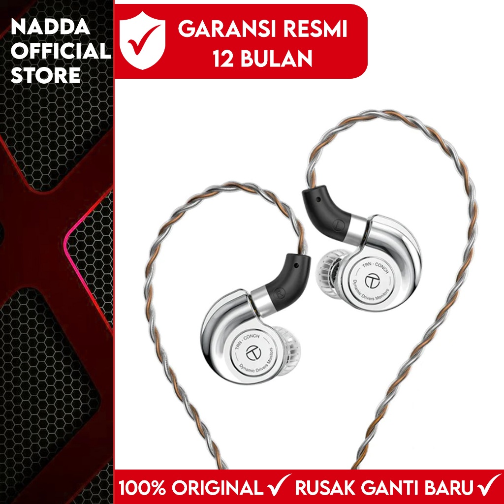 TRN Conch Earphone DLC Diamond Diaphragm Dynamic in-Ear Monitors