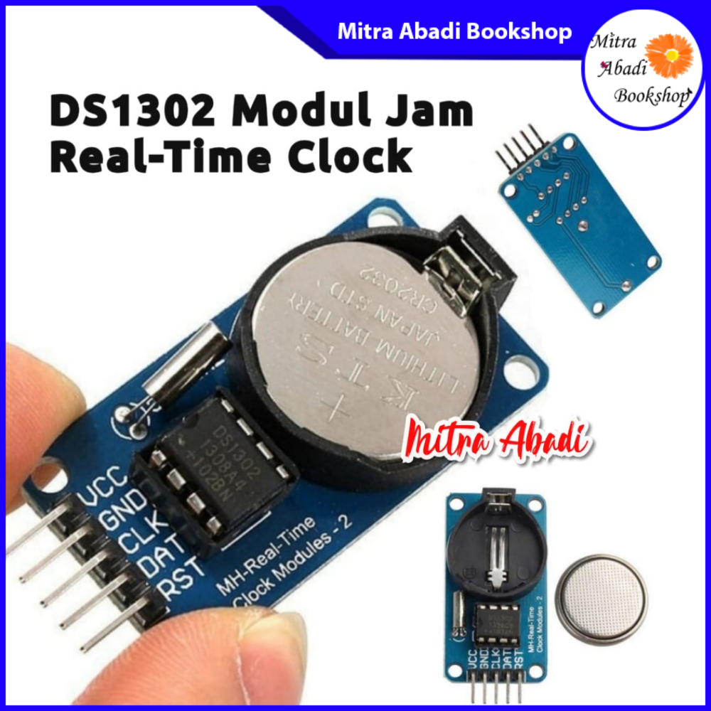 Modul Jam REAL-TIME Clock DS1302 Arduino UNO
