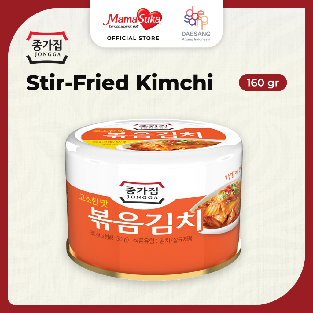 

Jongga - Jongga Kimchi Tumis Instant 160gr (Can- Stir Fried)