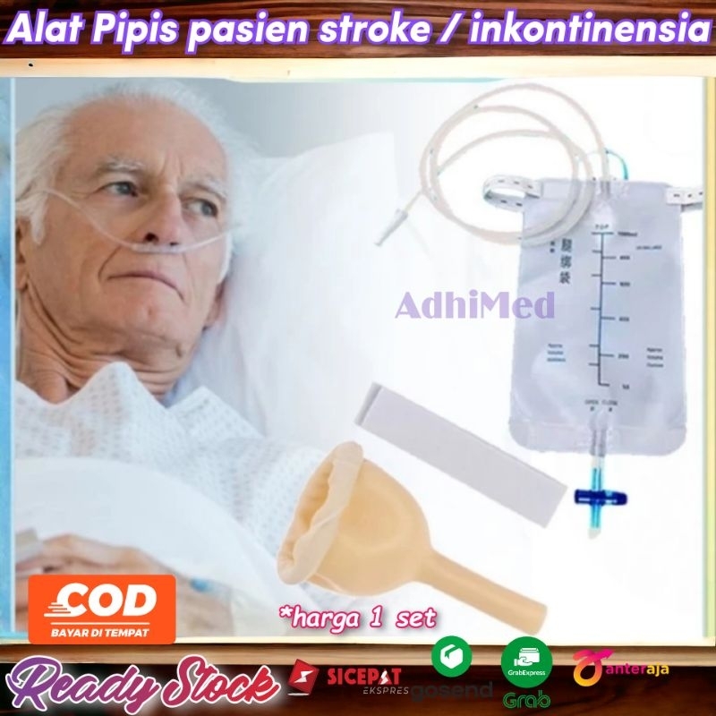 alat kencing pria stroke / alat pipis pria stroke / alat pipis pasien inkontinensia