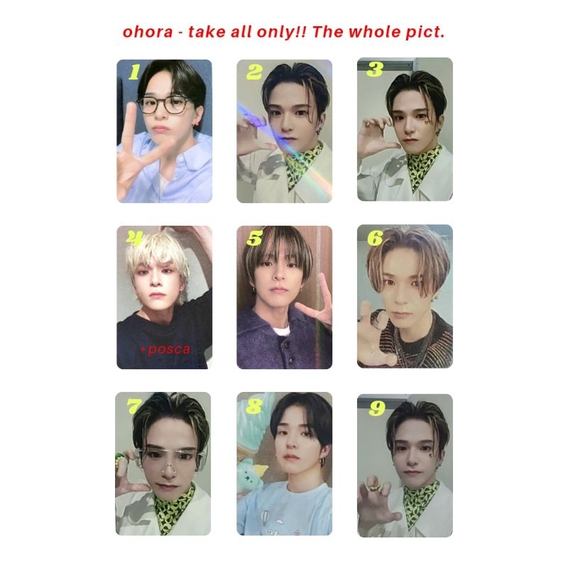 [[BACA DESK]] TREASURE PHOTOCARD ASAHI OHORA TAKE ALL ONLY