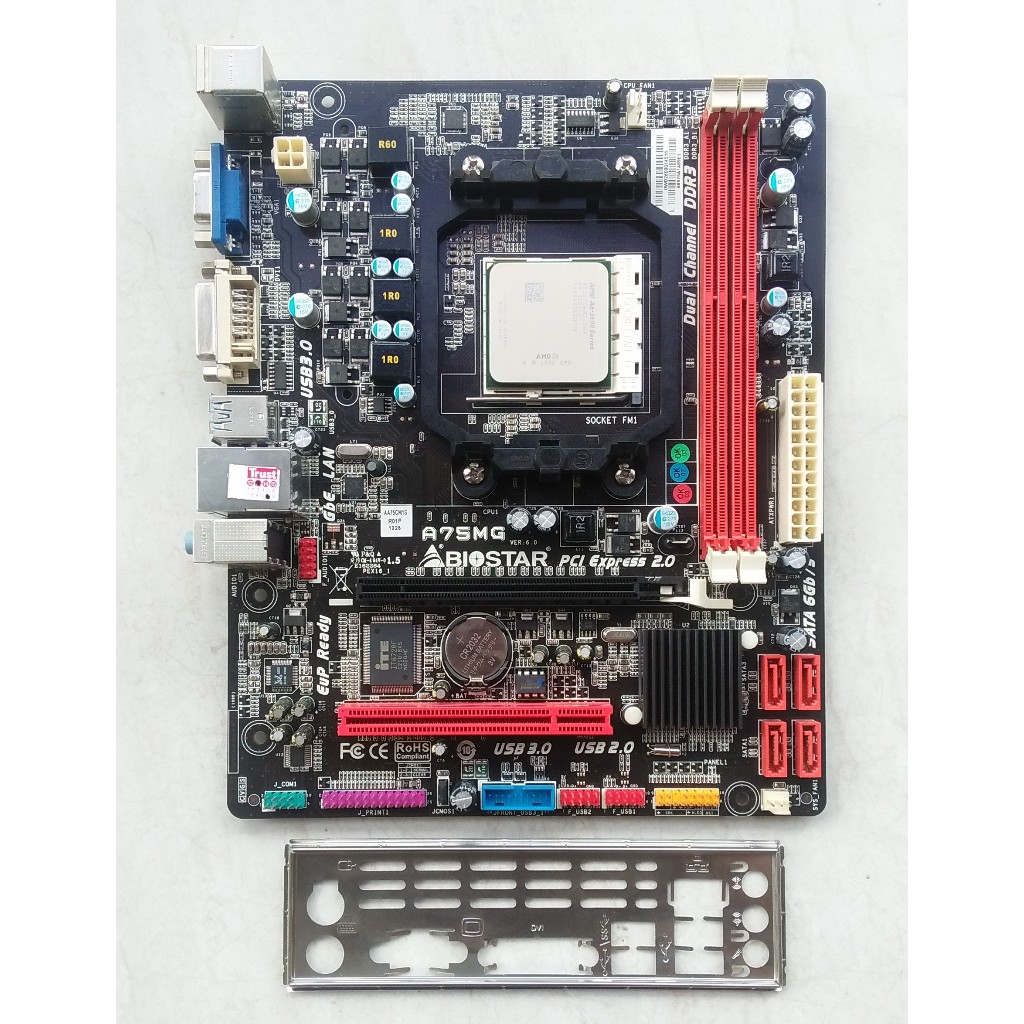 Motherboard DDR3 Biostar AMD FM1 Include Procie AMD A6-3600