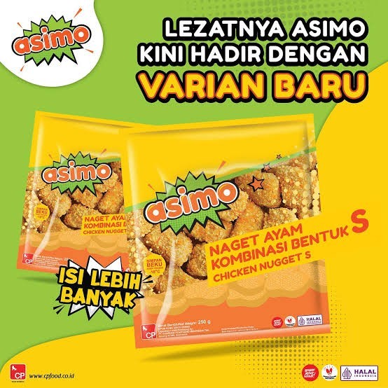 

ASIMO NUGGER BENTUK S 450GR