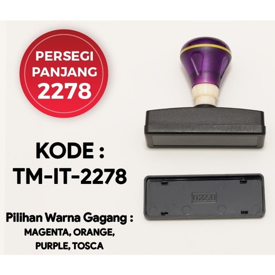 

GROSIR Gagang Stempel Flash PERSEGI PANJANG 2278 (22x78mm) -TM-IT-2278