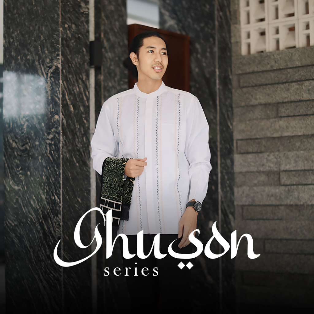 RGB Kemeja Koko Pria Ghuson Series Putih RHMJ6701201