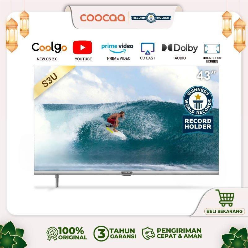 LED TV COOCAA 43 inch Smart TV - Digital TV - Dolby Audio 43S3U