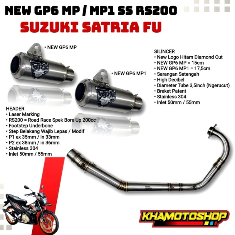 WRX NEW GP6 MP / MP1 SS RS200 SATRIA FU