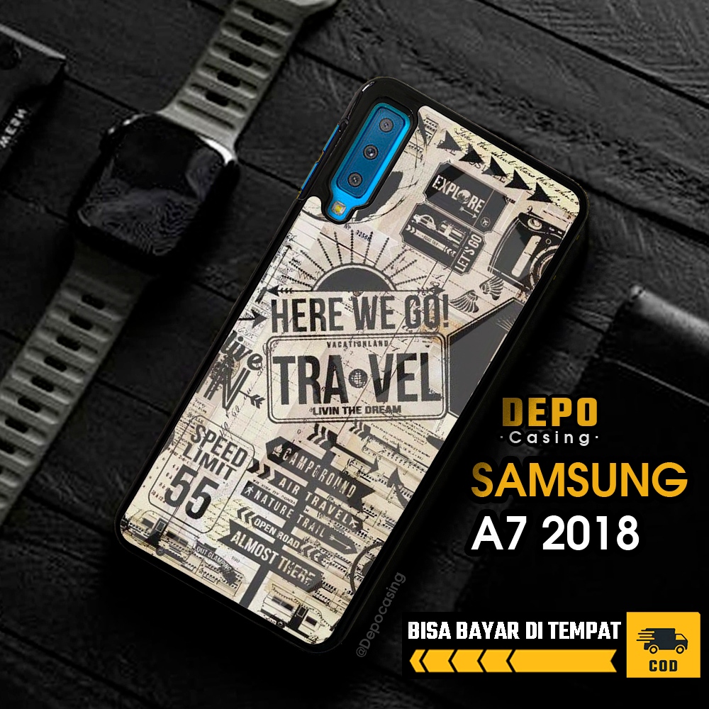 Case Samsung A7 2018 Samsung A7 2018 Casing Depo Casing [TRVL] Case Glossy Case Aesthetic Custom Cas