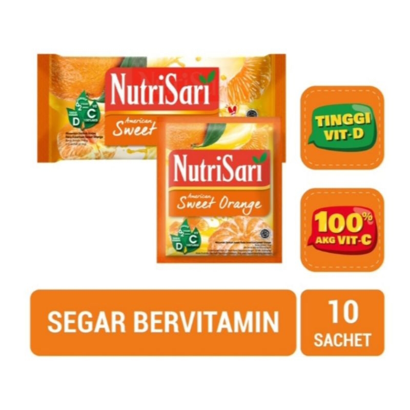 

NutriSari American Sweet Orange 10 x 14 gr
