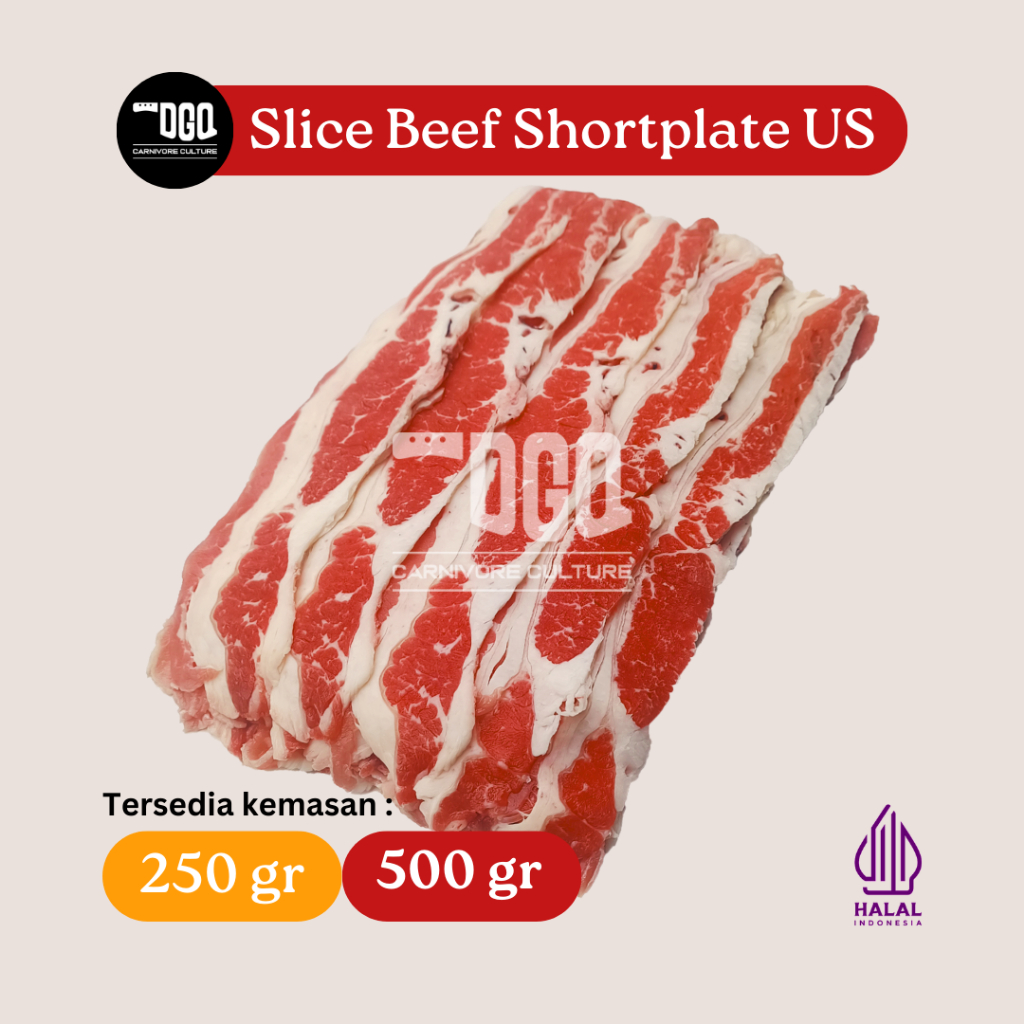 

Beef Slice Shortplate US Yoshinoya 500gr Dagingqu