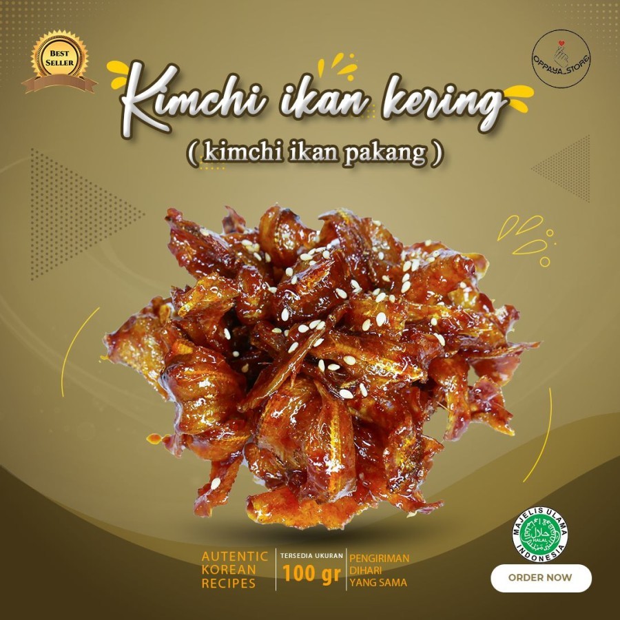 

Kimchi Ikan Kering Sidedish / Kimchi Myeolchi Bokkeum Korea Halal