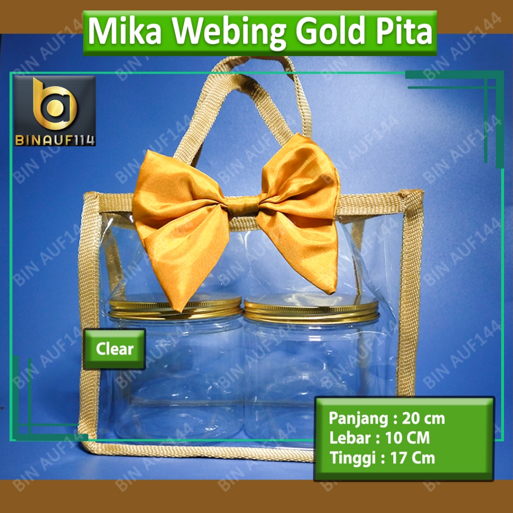 

Tas Mika Webing Gold Pita 20x10x17 Hampers