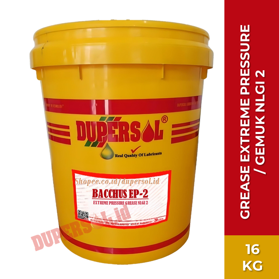 DUPERSOL BACCHUS EP-2 / Grease EP NLGI 2 / Pelumas Gemuk Ekstrem Pressure Grease ( PAIL 16 KG )