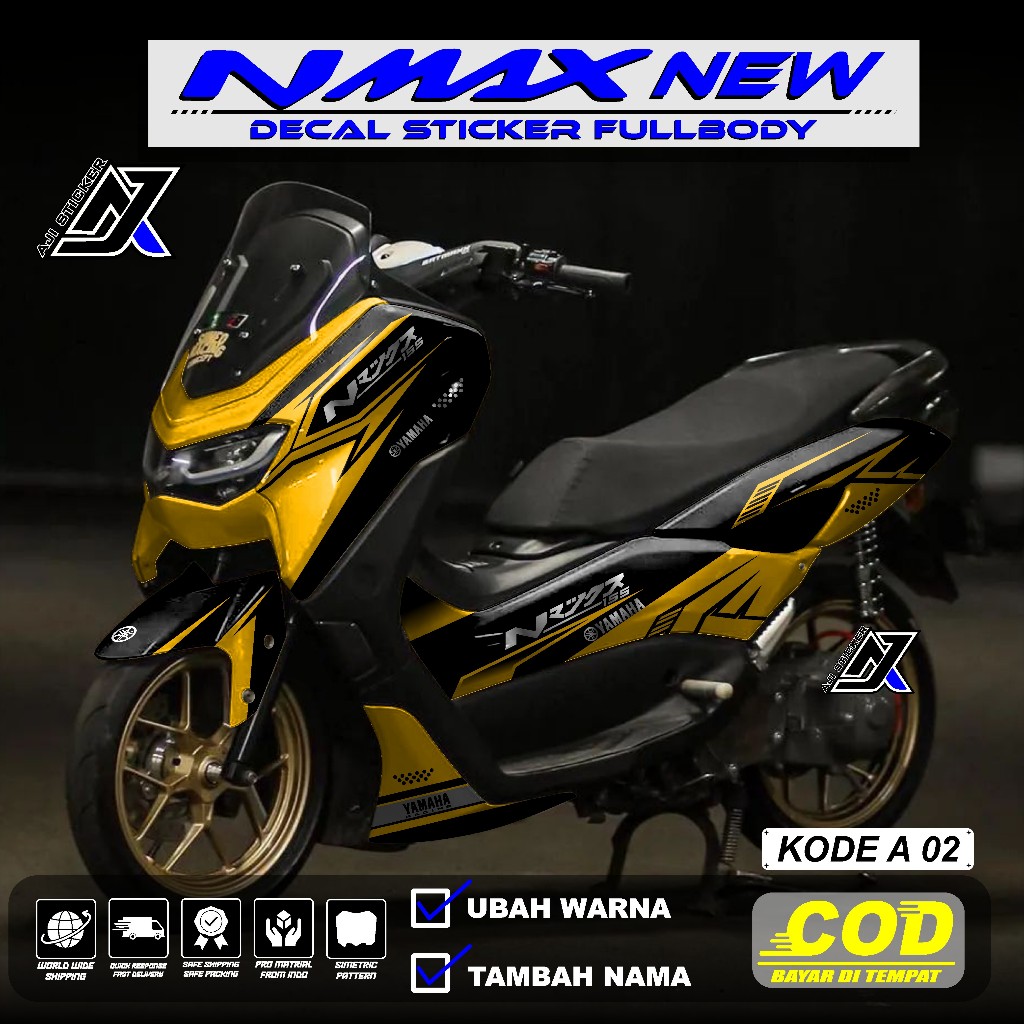 Decal Nmax New Full Body 2023 - Sticker Nmax New Full Body 2020 2021 2022 2023 - Striping Nmax New F