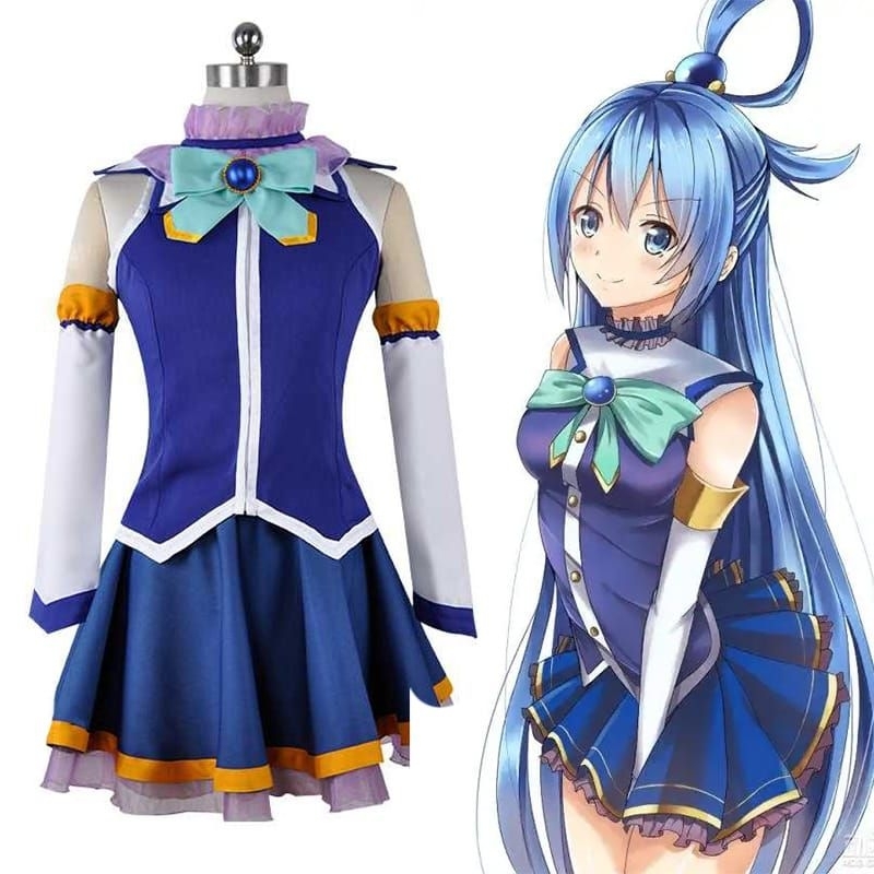 KOSTUM COSPLAY AQUA KONOSUBA/KOSTUM COSPLAY AQUA/KONOSUBA