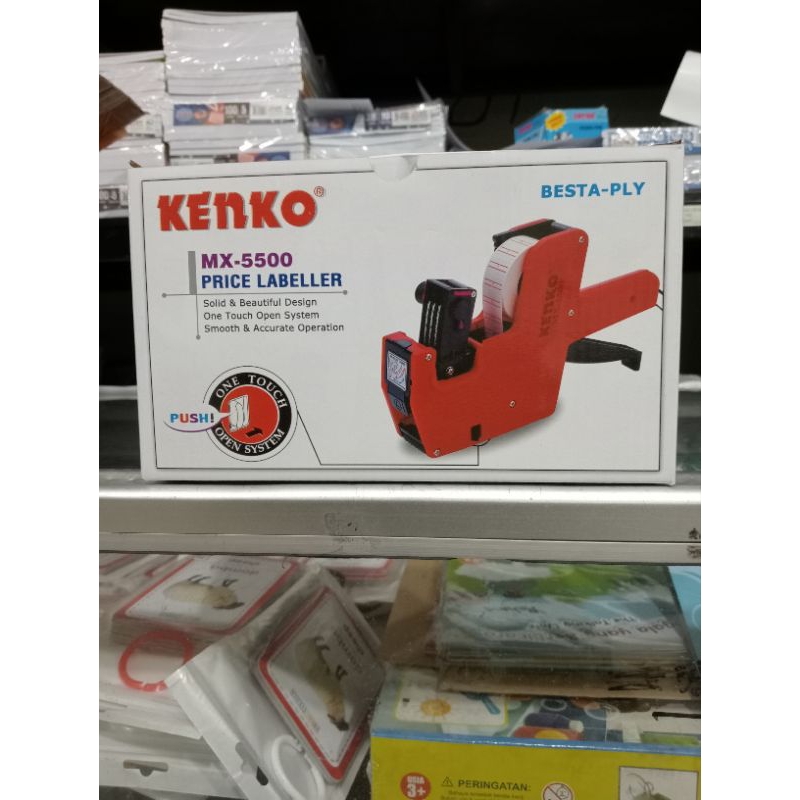 

Mesin Label Harga Kenko 1 Baris 8 Digit Price Labeller MX5500