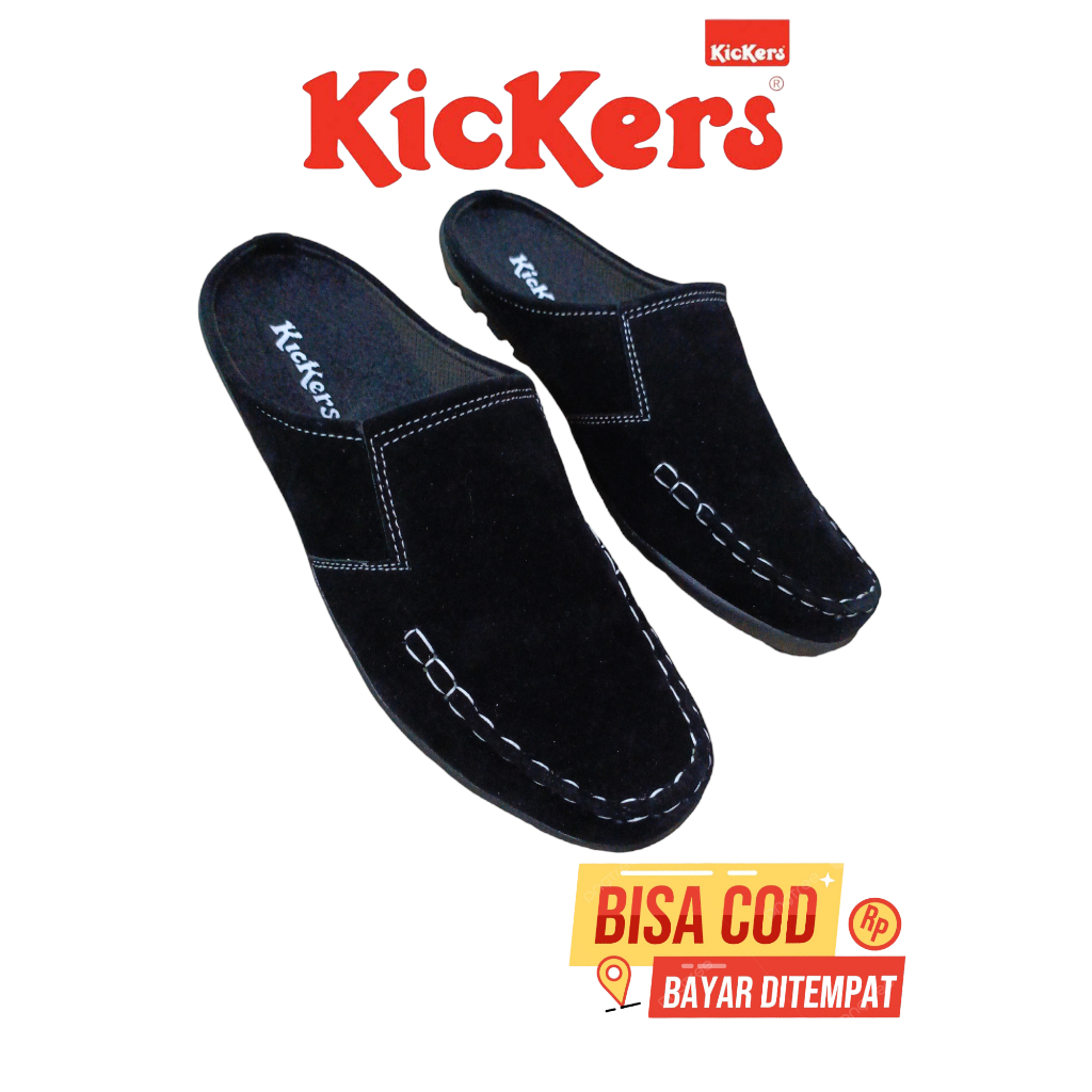 Santai Kickers Model Sepatu Santai Kickers Model Selop Santai Pria Kulit Suede