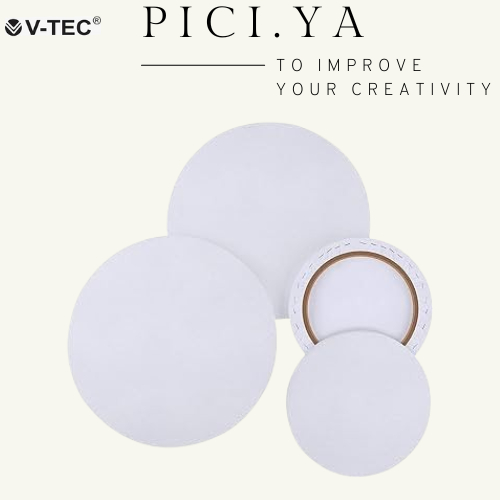 

V-TEC ROUND STRETCHED CANVAS / KANVAS BULAT