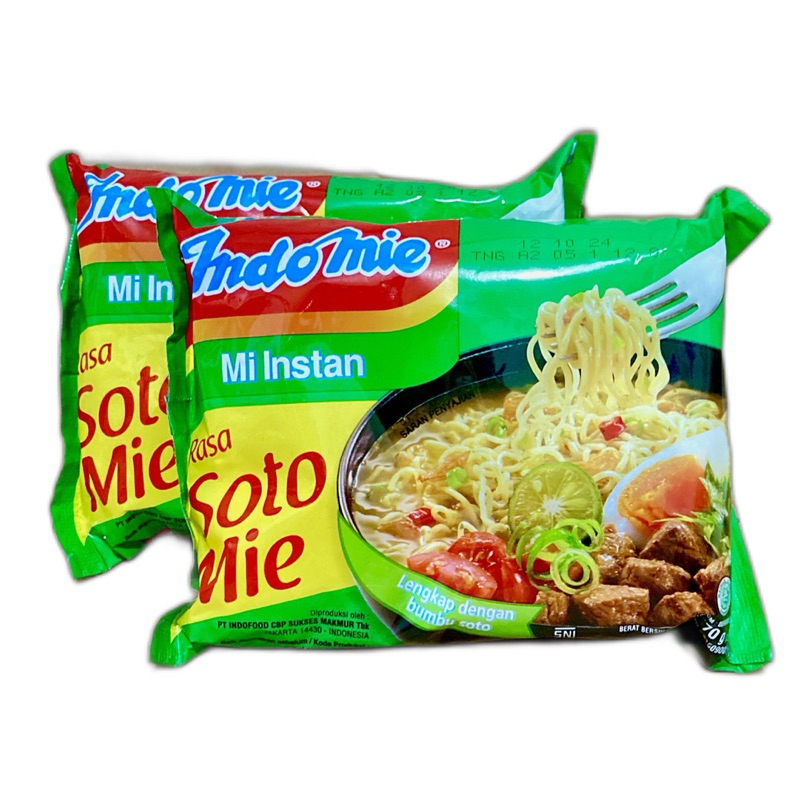

Indomie mie instan rasa soto ayam bawang goreng