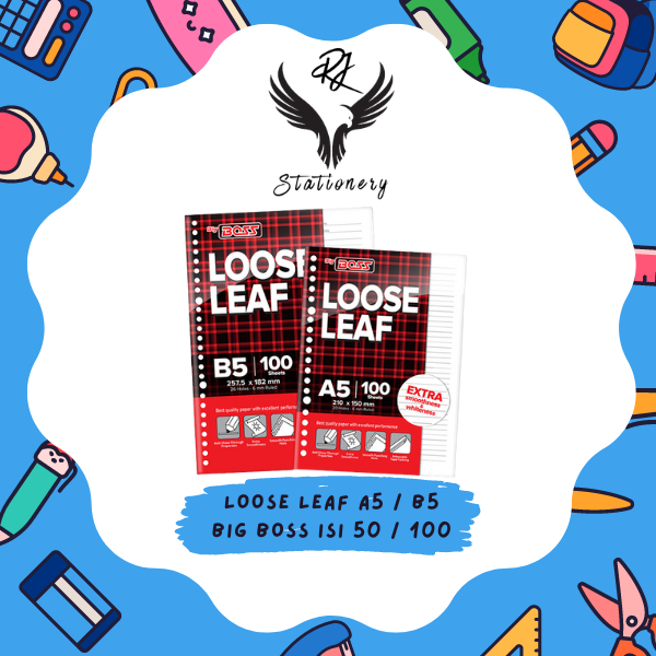 

Loose Leaf Garis B5 / A5 Garis Kertas File Isi File Isi Binder