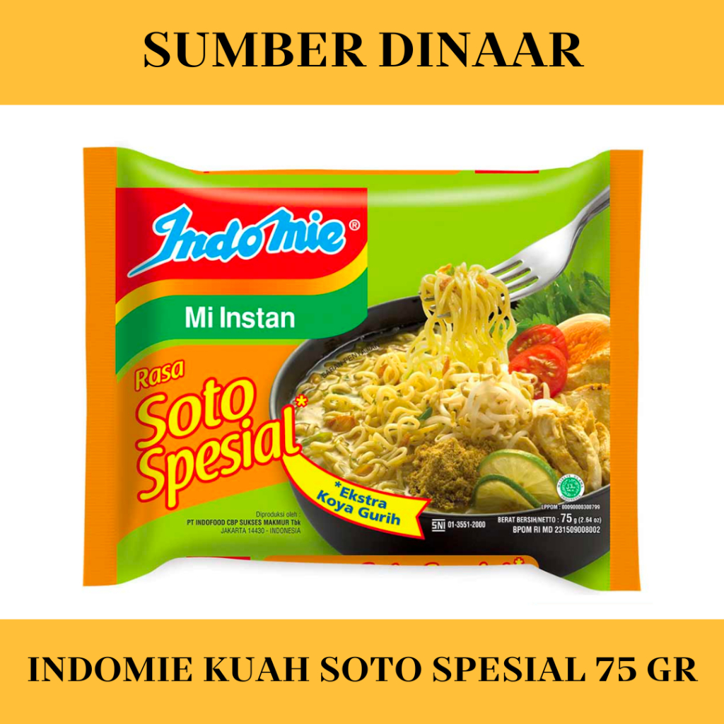 

Indomie Soto Spesial 75G Indomie Kuah Soto