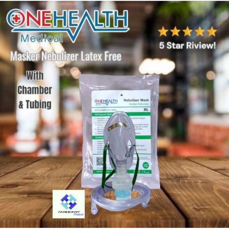 Masker Nebulizer Dewasa & Anak 'ONEHEALTH/Masker Nebulizer