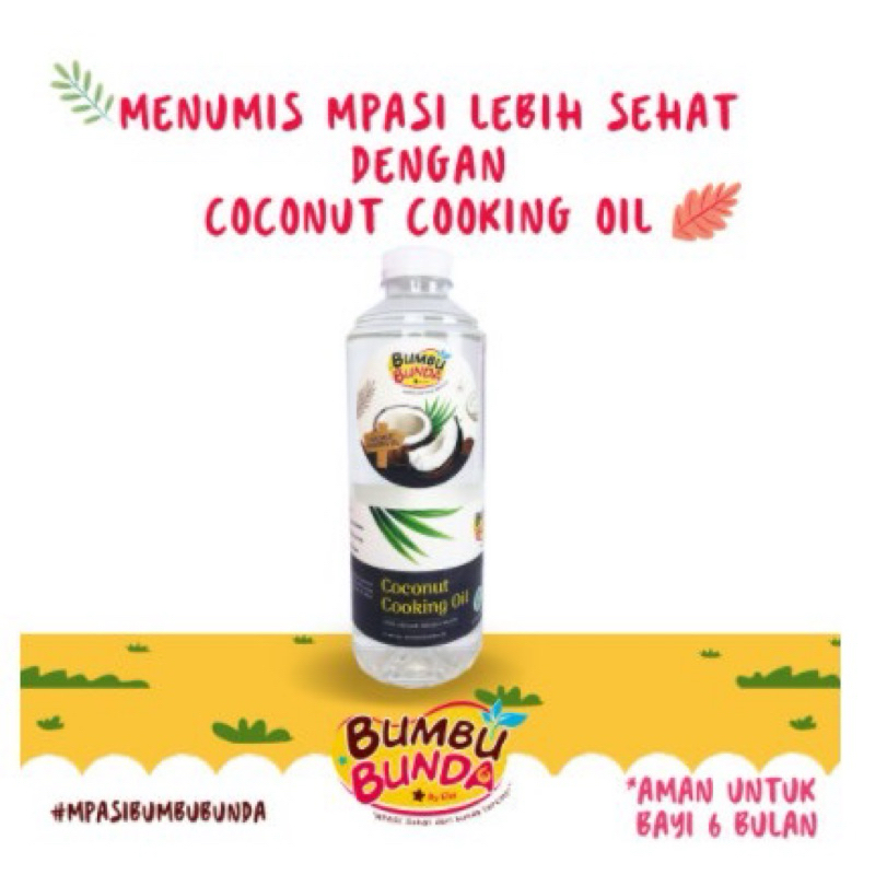 

[FREE BUBBLEWRAP] Bumbu Bunda COCONUT COOKING OIL Minyak Goreng Kelapa Murni MPASI Bayi Menumis Menggoreng Sehat
