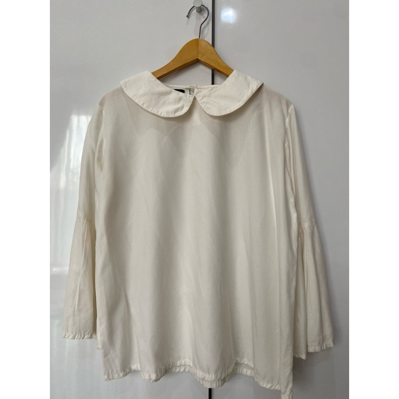 BROKEN WHITE BLOUSE by QUEENOVA [PRELOVED]