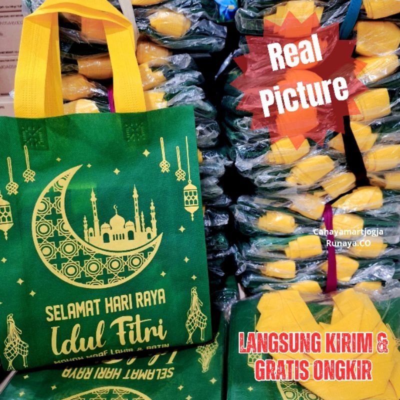 

TERMURAH Goodie Bag Handle edisi Marhaban ya Ramadhan TAS LEBARAN