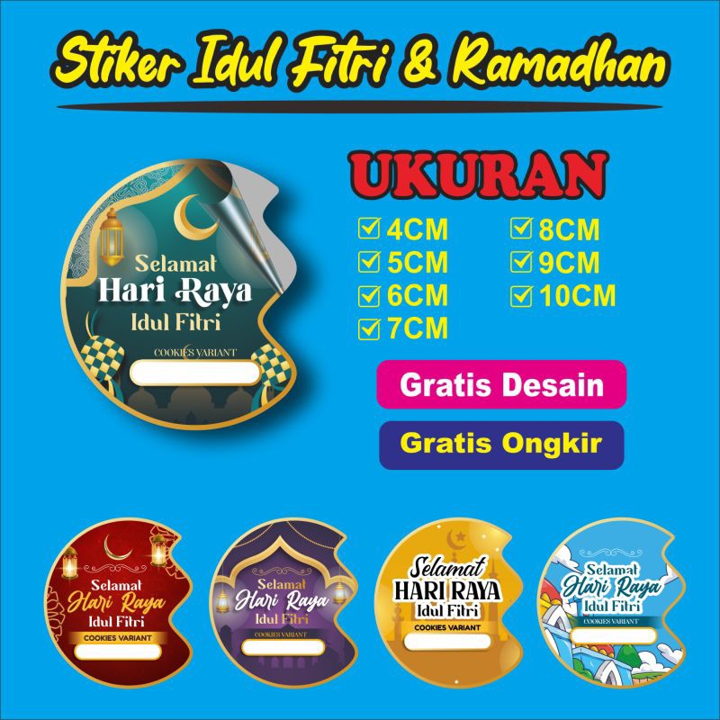 

Stiker Idul Fitri dan Ramdhan Kue Kering/Toples/Termurah