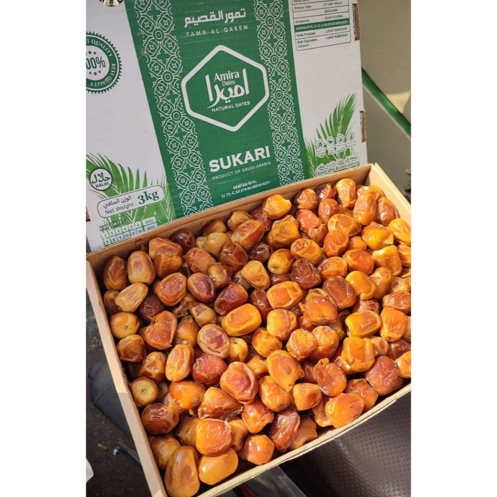 

Kurma Sukari Premium Amira 1 Dus isi 3Kg