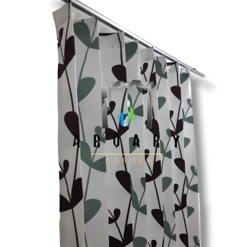 Gorden jendela minimalis model plisket Lebar 120 Tinggi 150 free cantolan kawat s / Hordeng pintu kamar motif elegan