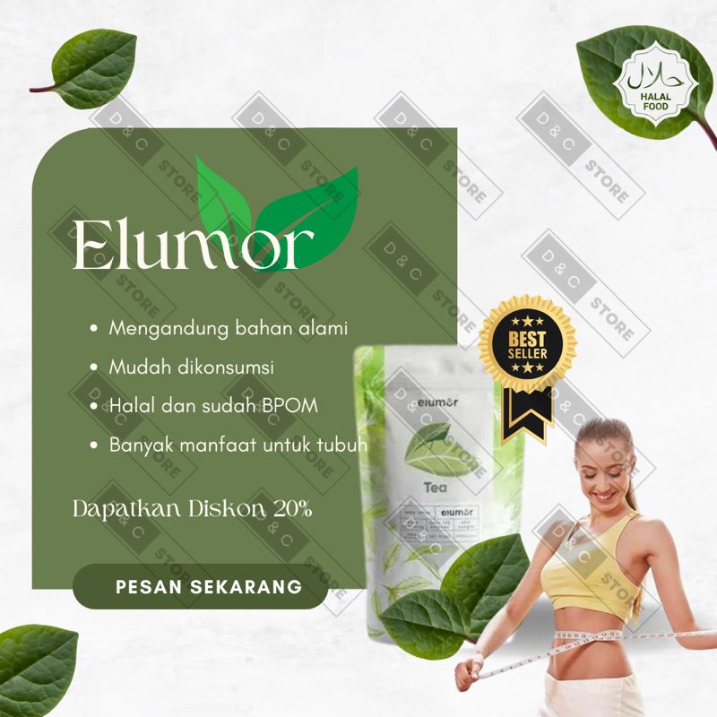 

Teh Elumor Tea teh pelangsing dari bahan herbal alami original