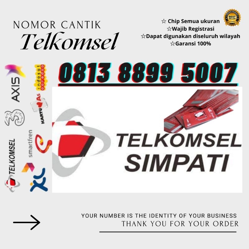 Perdana Telkomsel Nomor Cantik Simpati Kartu Perdana Cantik 007