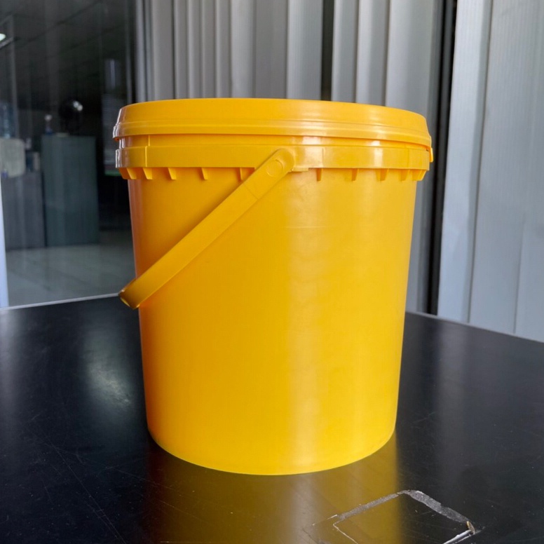 Wow banget Ember plastik 4 liter Pail 4 liter 45KG cocok untuk selai cat dan penyimpanan makanan Kun