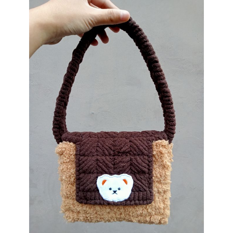 Tas Rajut Kanvas Handmade