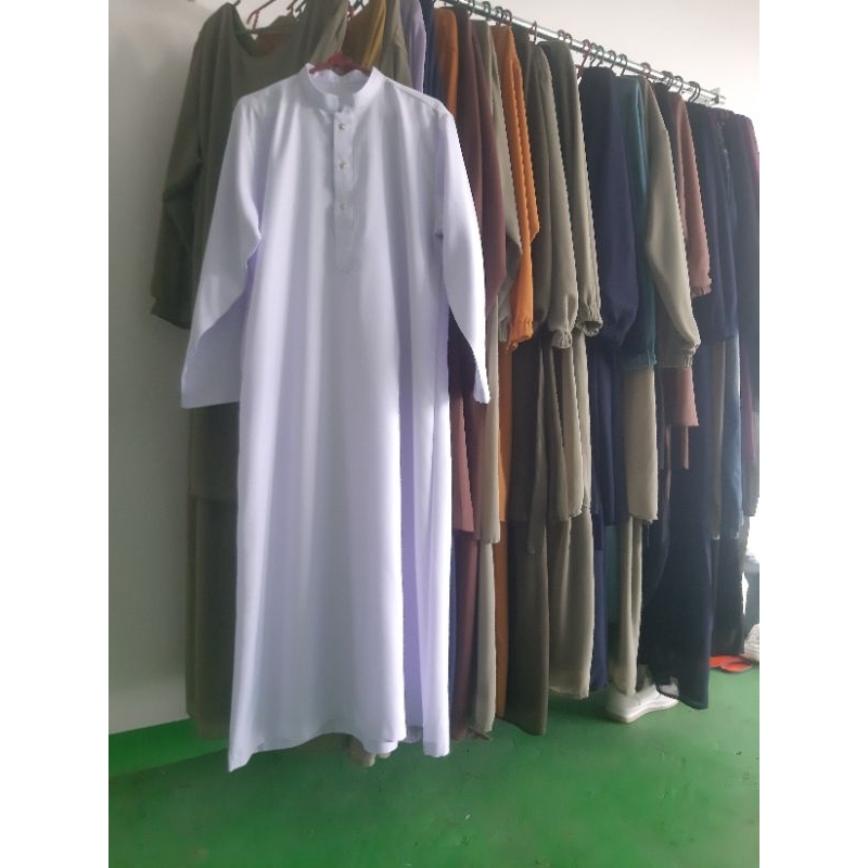 Baju Jubah Putih Anak Laki Laki Pekanbaru Umur 1 Sampai 16 Th  Remaja Pria Dewasa Baju  Seragam Wisu