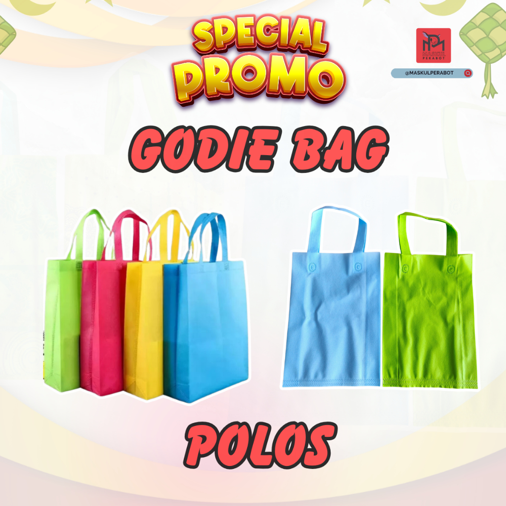 

HARGA PERLUSIN - GOODIE BAG IDUL FITRI / TAS KANTONG BINGKISAN LEBARAN | Tas Kain Lebaran / Goodie Bag Idul Fitri bahan Spunbond Size 25X35X10 | 30X40X10 | 38 X45X10 Harga Terjangkau Per Lusin - Hijau - Kuning Tas Belanja Tas Hajatan Totebag POLOS WARNA