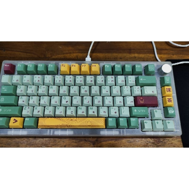 press play matcha keycaps