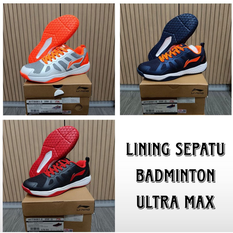 Lining Sepatu Badminton Ultra max Original