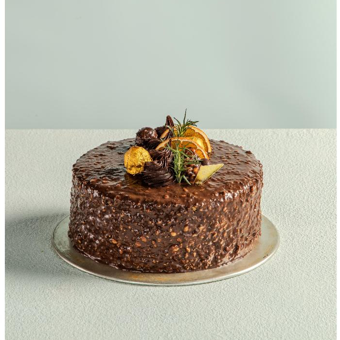 

Sea Salt Caramel Nougat Chocolate Cake