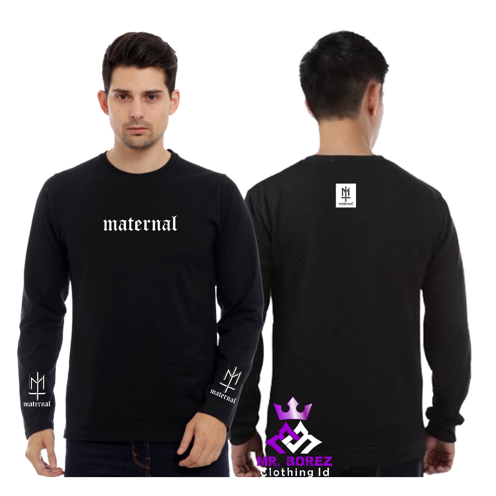 Kaos Maternal // Kaos Sablon Maternal Lengan Panjang
