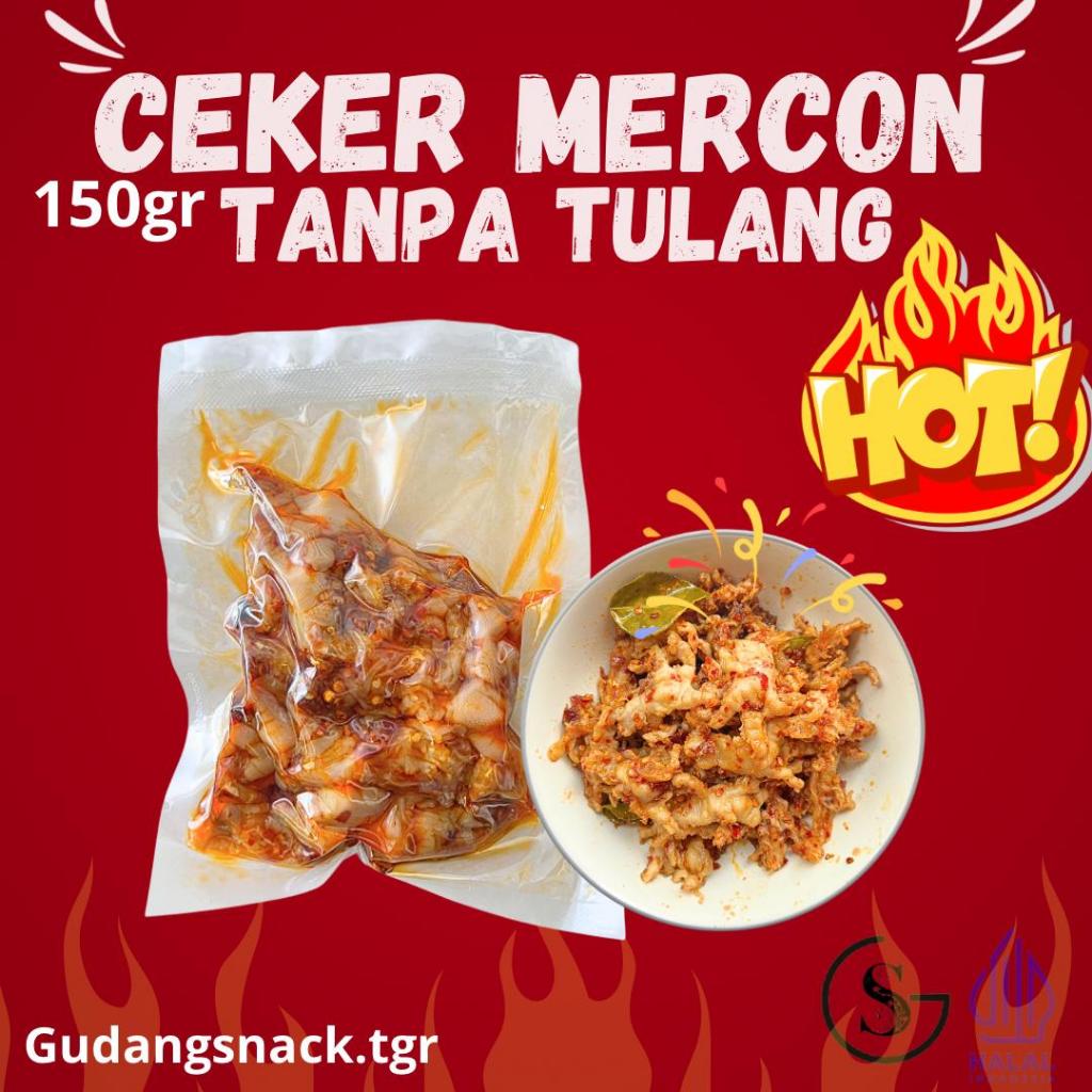 

150gr Oseng Ceker Mercon Tanpa Tulang