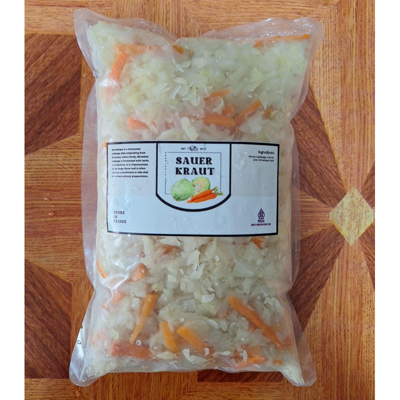 

1KG SAUERLRAUT MIX WORTEL ll packing plastik foodgrade