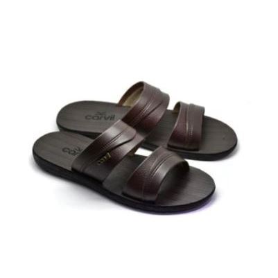 Carvil Ferguso-02 M Sandal Casual Selop Pria Kulit Original 100%